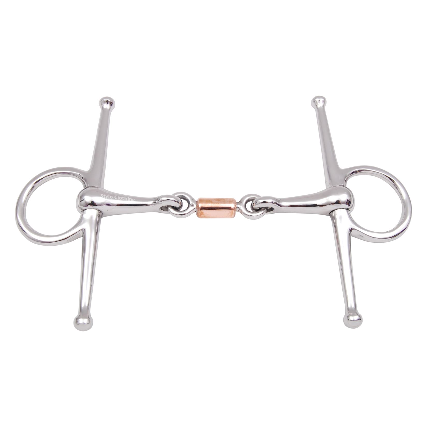 2 Rings Versatile Full Cheek Bit of Steel with Copper Roller