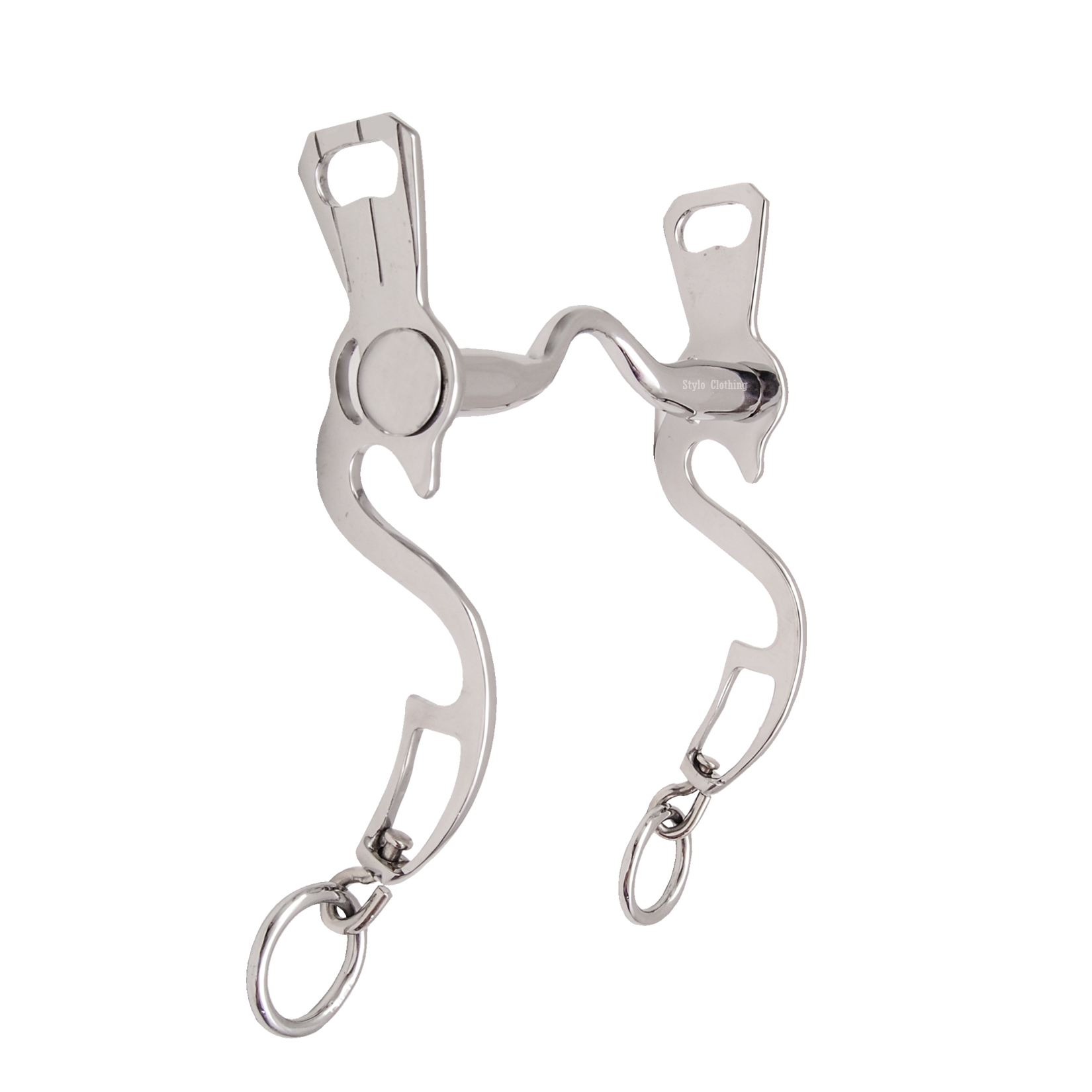 Best Selling Exclusive Anatomical Baroque Curb Bit with Tongue Freedom Rust Free - Stylo Clothing
