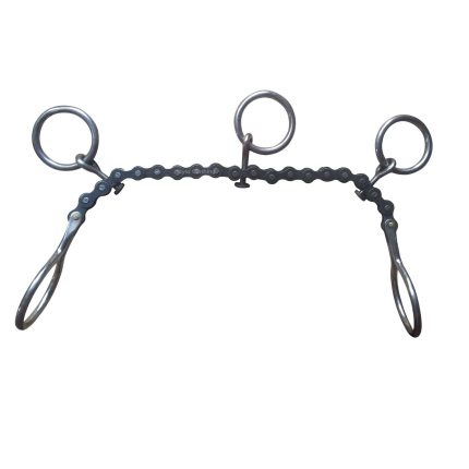 Best Communication Mule Cavson Bit with 3 Rings Iron Mouth Piece