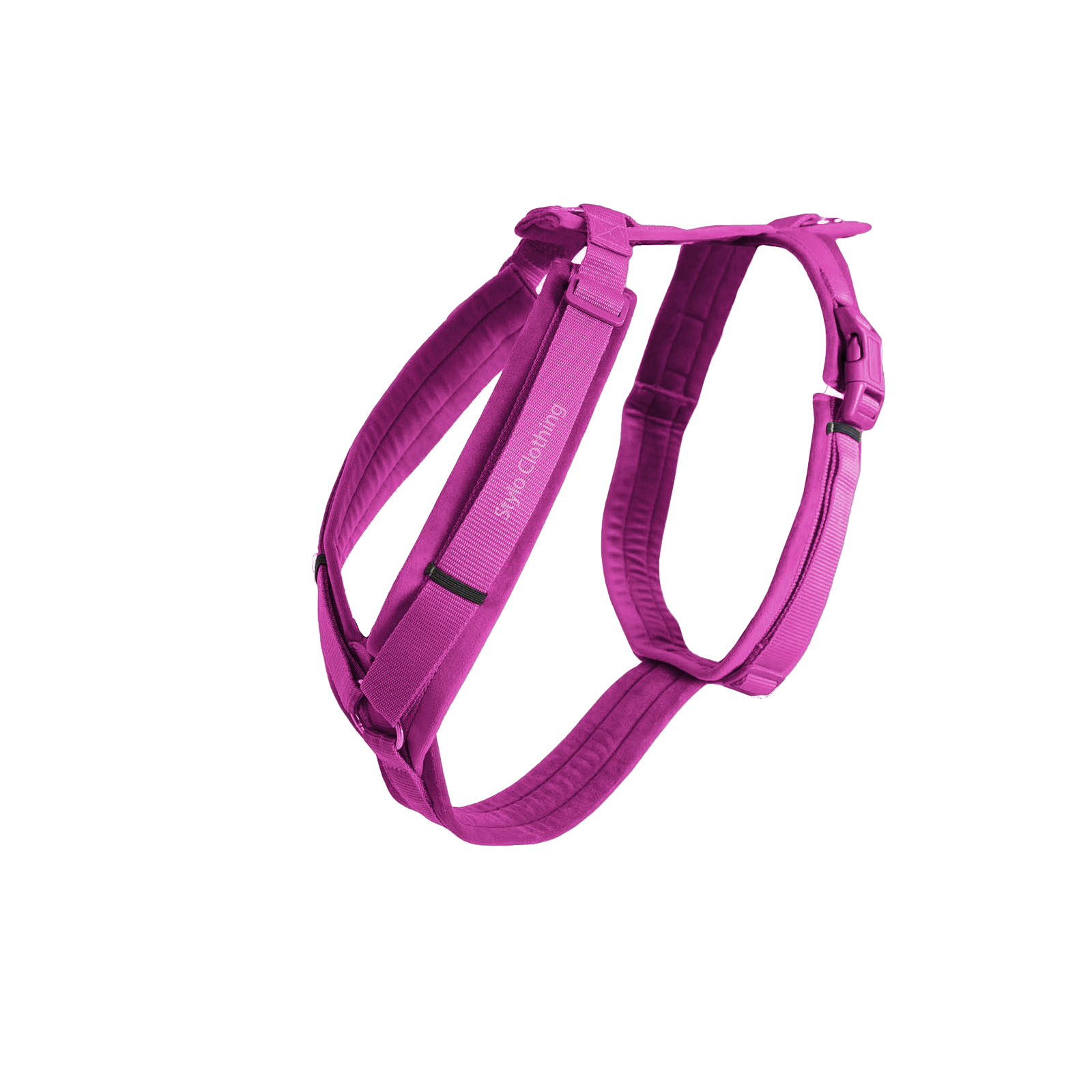 Premium velvet dog harness with a strong nylon base, providing a secure, fashionable fit for your pet