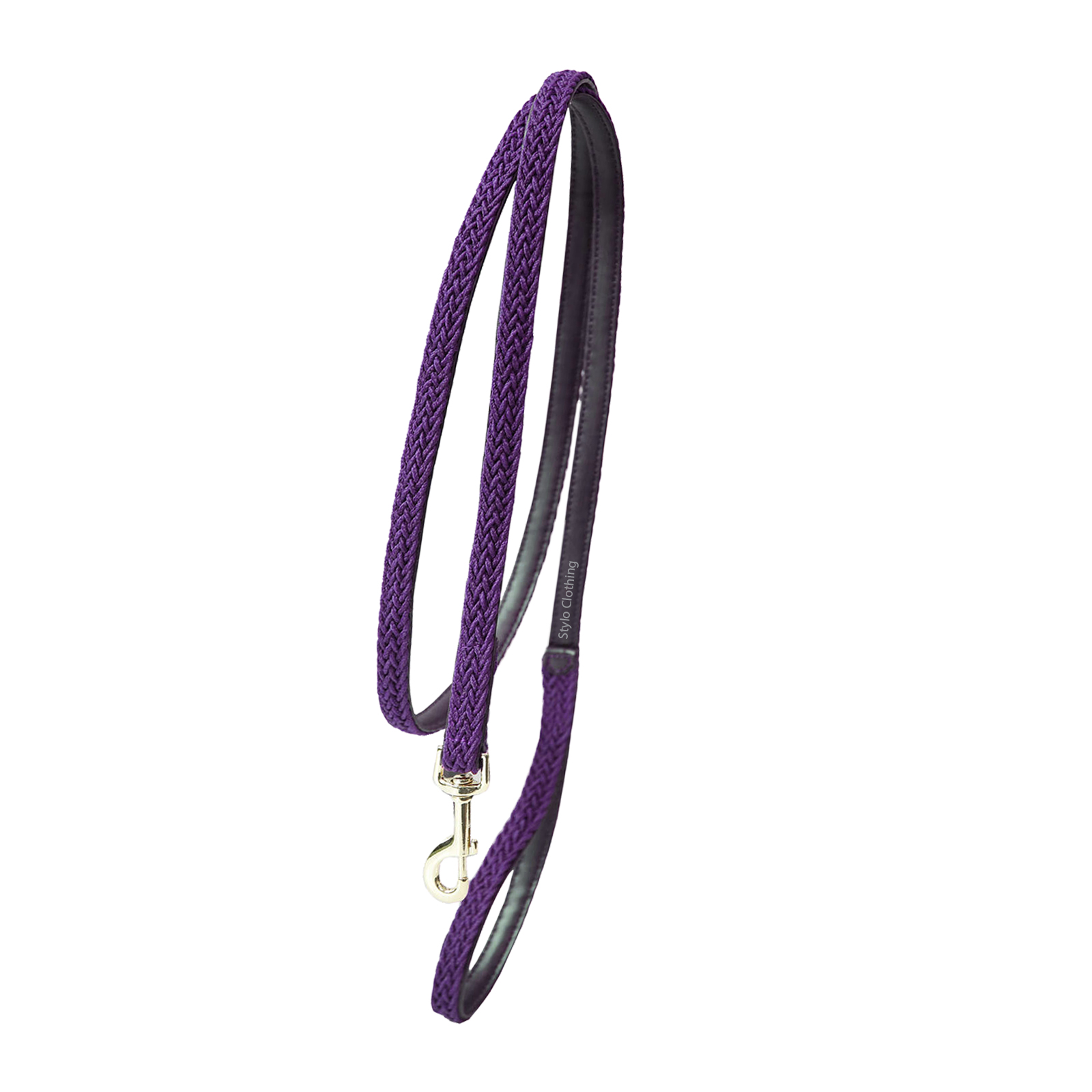 Custom Made Strong nylon dog lead with durable gold buckle for secure leash attachment and control