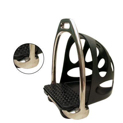 Buy 20+ Stable Polished Iron Stirrups with Toe Cage