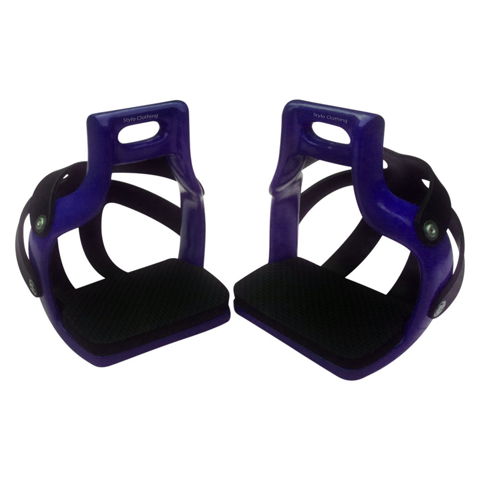 Premium wide endurance safety cage stirrups, aluminum construction for stability, available for bulk purchase