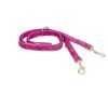 High-quality velvet dog leash with flexible nylon rings, offering a blend of comfort and style for pets