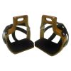 Durable aluminum wide endurance safety cage stirrups, perfect for riders looking for stable performance