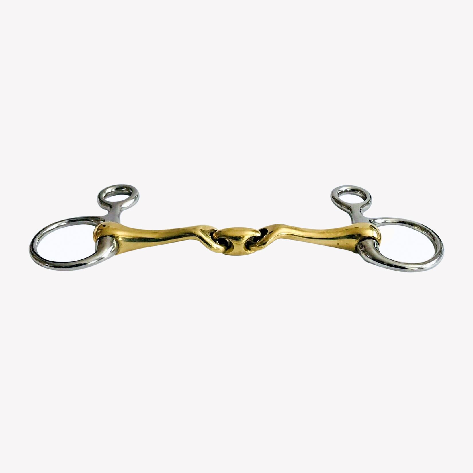 Detailed view of Baucher Snaffle Bit designed for balanced, mild pressure in horse training