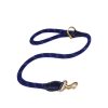 Exclusive 10 Braided Rope Dog Lead with Solid Brass Metal