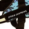 Close-up of a soft, comfortable dog harness made from breathable material for all-day wear