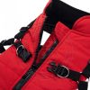 A stylish, adjustable comfortable dog harness in vibrant colors, designed for comfort and safety